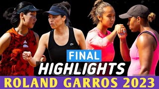 Fernandez / Townsend vs Wei Hsieh / Wang Extended Highlights | Roland Garros 2023 Final