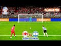 Argentina Vs Canada - Semi Final Copa America 2024 - Penalty Shootout | Realistic PES Gameplay