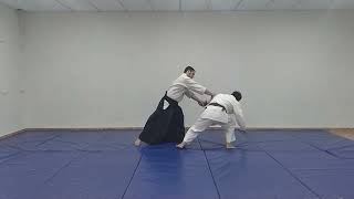 Aikido Basic Techniques: Kosa dori - Yonkyo 交差取り四教 וואדוקאן דוג'ו - אייקידו פרדס חנה