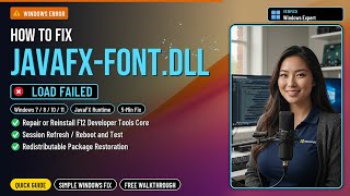 javafx-font.dll Not Found? Fix Java UI!