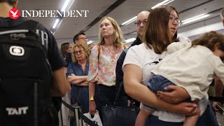 Ogromne kolejki wiją się na lotnisku Gatwick, gdy globalna awaria IT zakłóca loty