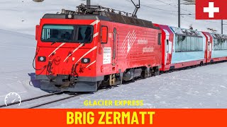 Cab Ride Glacier Express Brig-Zermatt (Matterhorn-Gotthard-Bahn, Switzerland) tr