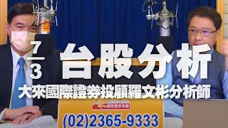 '22.03.07【財經一路發】大來國際證券投顧羅文彬分析師台股分析