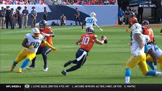 Bo Nix's Herculean scramble vs. Chargers defies the odds