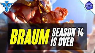 My Last game of Season 14! - Braum Support