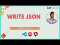 Write & Read JSON | Protractor Tutorial | LetCode