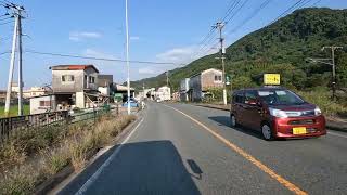 【車載動画】国道３、日奈久温泉を出た、敷川内町（２０２４年１１月１３日）