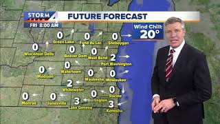 Partly cloudy and quiet Thursday night