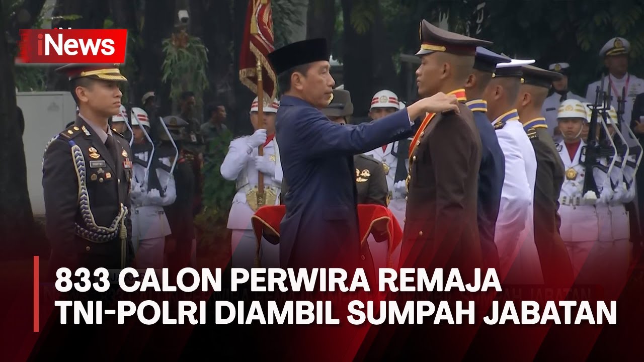 Presiden Jokowi Lantik Perwira Remaja TNI-Polri - YouTube