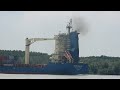 watch yang ming container ship maneuver a sharp turn – massive waves follow