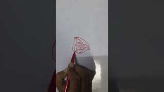 #easy rose flower making #notes #projects #designs