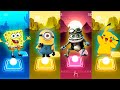 Spongebob vs Minion vs Crazy frog vs Pikachu Tiles Hop EDM rush. (minion was awesome)