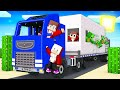 Mikey Family and JJ Family Survive Their First TRUCK TRIP in Minecraft (Maizen)