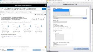 Compute Correlation Coefficient in StatCrunch