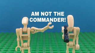 Im not the commander ! He's the commander ! (lego stop motion animation) lego star wars