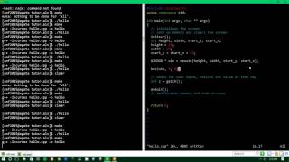 Ncurses Tutorial 2 - Basics of Windows (WINDOW*, newwin, box, refresh, wrefresh, wprintw mvwprintw)