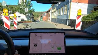 Infinity Range - Model 3 regenerative braking downhill