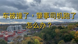 我的车被撞了，肇事司机跑了，怎么办？ ｜ 移民生活经验