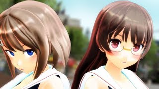 【MMD艦これ】摩耶・鳥海で恋は気まぐれイリュージョン!!【HD】1080p60 fps