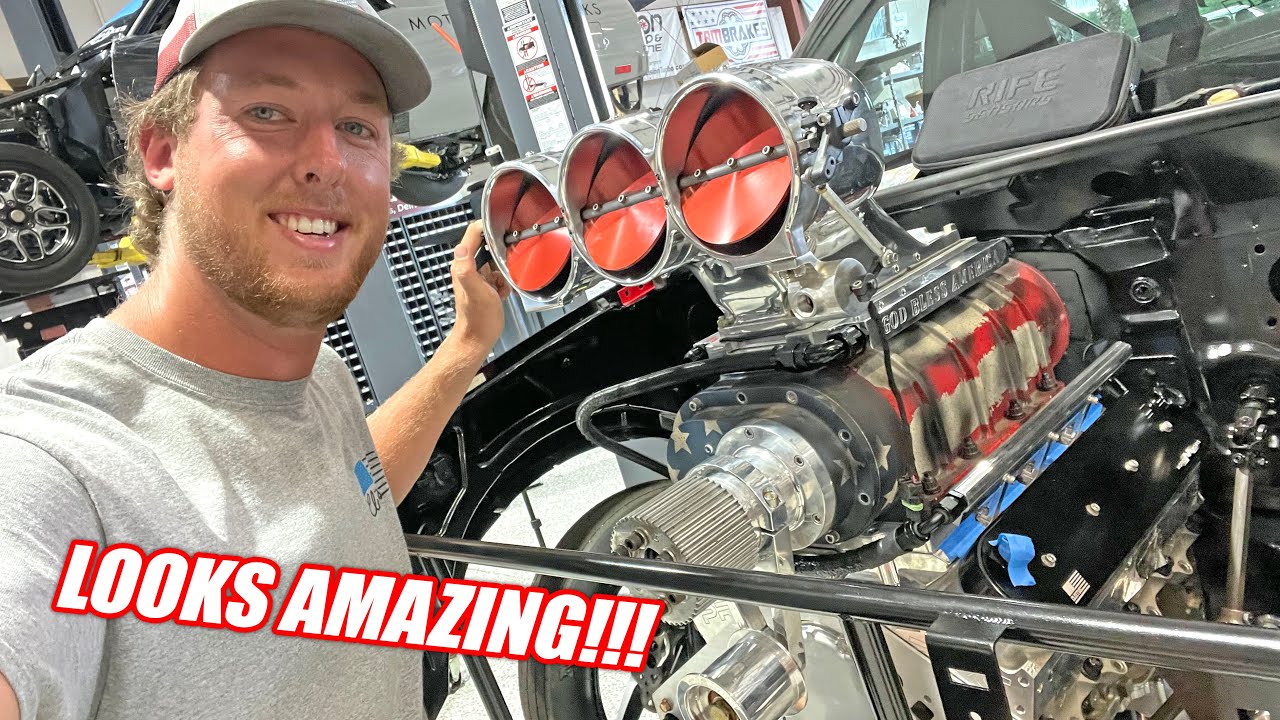 Fully Installing Our LS Blazer's NEW Blower Engine! (IT'S HUGE) + Freedom Factory Concrete Mods...