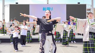 [4K] オープニング総踊り『YAPPA紀州』　おどるんや～紀州よさこい祭り～ 2023　夏まつり (中央)