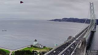 明石海峡大橋ライブカメラ拡大版 [5/9] Akashi-Kaikyo Bridge Zoom LIVE Camera Archive 神戸淡路鳴門自動車道 淡路島 大阪湾