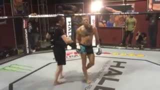 UFC 187 Quick Hits: Conor McGregor Hitting Pads in Las Vegas