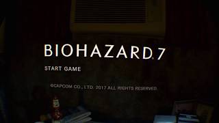 BIOHAZARD 7 resident evil（VR）スタート画面でVR