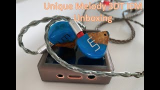 Unique Melody 3DT special HK Version Unboxing Video (3DD Driver)