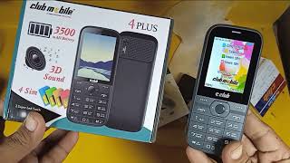 Club Mobile 4 Plus 4 Sim Rs3700 Unboxing \u0026 Review 2023