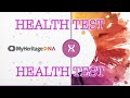 My heritage Dna HEALTH TEST RESULTS!