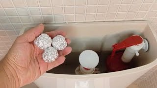 Put aluminum foil in you toilet once and after 5 minutes you will be surprised by the result !