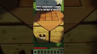 POV: Empiezas a jugar con tu amigo el técnico 💀 #minecraft #shortsfeed #livestream #soul