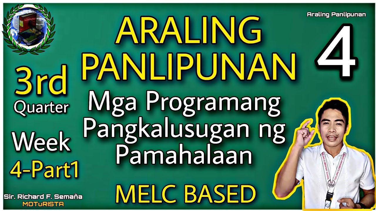 AP 4 Quarter 3 Week 4 : Mga Programang Pangkalusugan Ng Pamahalaan ...