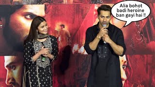 Varun Dhawan Takes A Dig At Alia Bhatt At The Song Launch Of First Class From Kalank