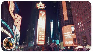 [4K] #2025 New Year's Walk in Times Square, #NYC