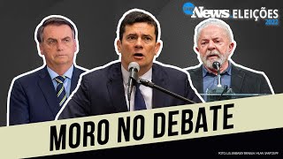 Sergio Moro apoia Bolsonaro no 1° debate presidencial do 2º turno | Eleições 2022