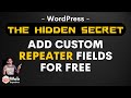 Add Custom Fields and Repeater Fields for FREE to Posts - Wordpress Tutorial - Elementor Loop Grid
