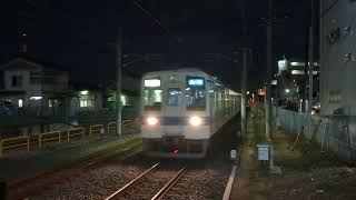 東武野田線8000系8163Fと11654Fの幕車同士が東武豊四季駅ですれ違うするシーン