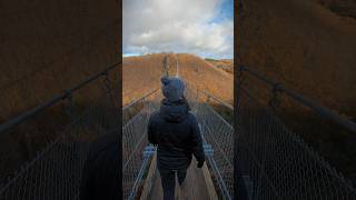 Most Awesome Suspension Bridge in Germany 📍 Geierlay Bridge, Germany #shorts #germany #geierlay