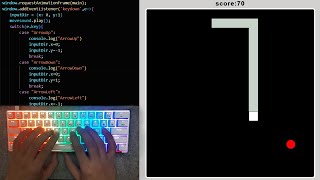 ASMR Programming - Coding Snake Game - HTML CSS & JavaScript - No Talking