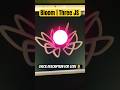 Bloom | Three JS #coding #tutorials #experiment ##shorts