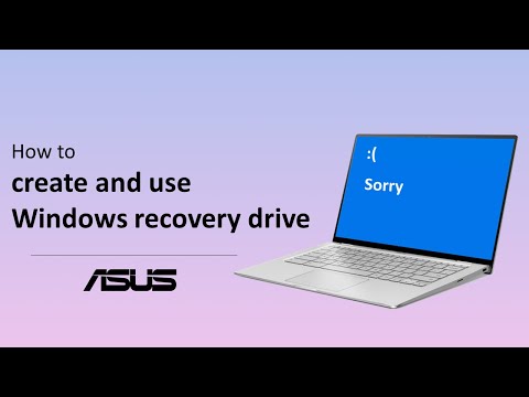 Как создать и использовать диск восстановления Windows? | ПОДДЕРЖКА ASUS