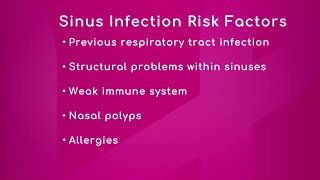 Sinus Infection: Risk Factors