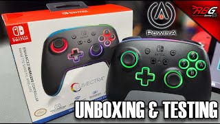 Unboxing \u0026 Testing PowerA Lumectra Enhanced Wireless Controller for Nintendo Switch