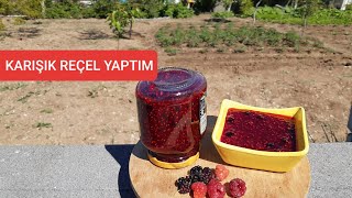 Bahçemizdeki AHUDUDU ve TERS DUTTAN DOĞAL REÇEL YAPTIM // AHUDUDU REÇELİ NASIL PİŞİRİLİR?