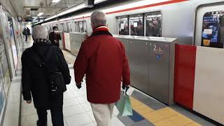 なんとなく電車：東京メトロ新宿御苑駅前駅：丸ノ内線荻窪行き到着発車＆池袋行き発車光景20191213