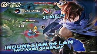 INSANE PRO LAM GAMEPLAY!! || HONOR OF KING GAMEPLAY