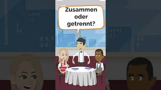Deutsch lernen /Die Rechnung, bitte. #deutsch #german #dialoge #learn #deutschkurs #deutschlektion