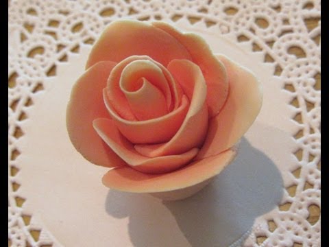 How To Make Fondant Roses Without Any Tools How To Make Fondant Roses Without Any Tools
